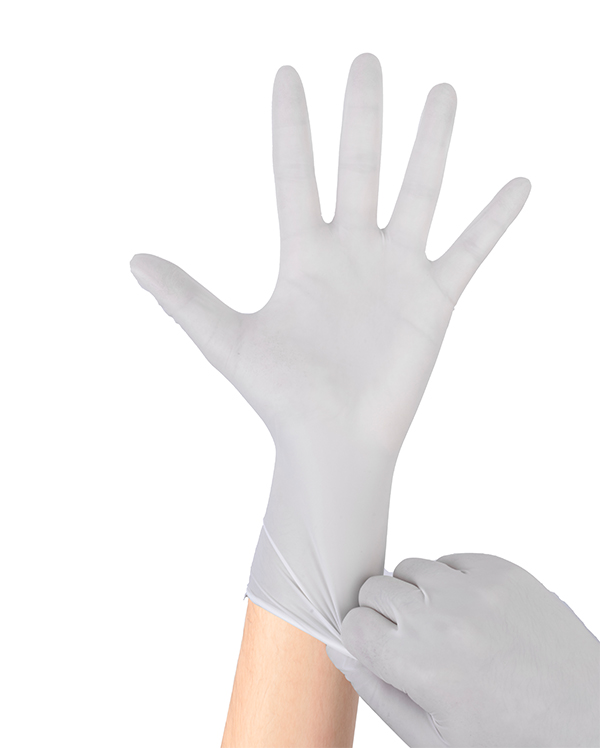 Nitrile protective gloves for food