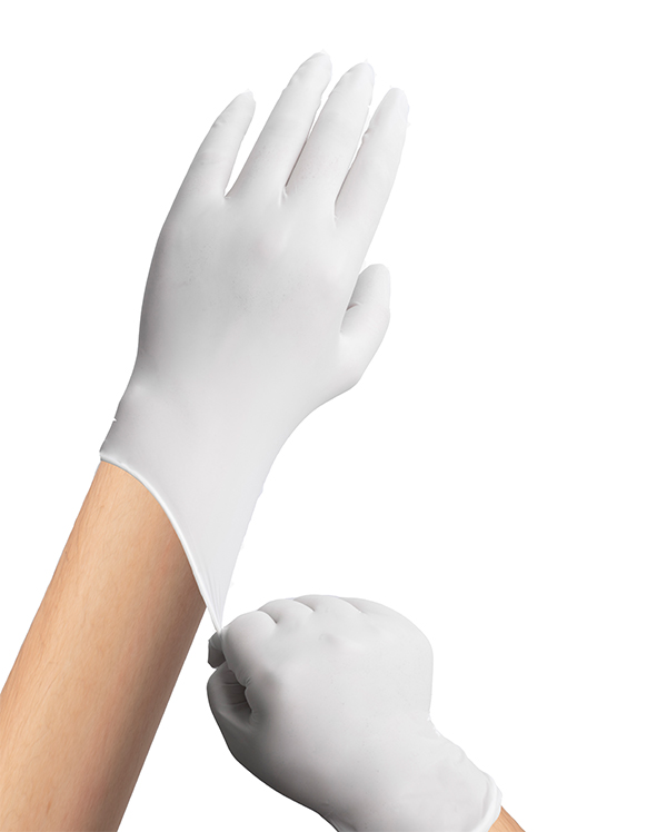 Industrial nitrile protective gloves